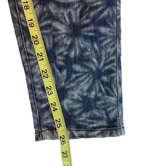 Rue21 Womens Blue Floral Print Skinny Leg Low Rise Jegging Size 7/8 - Picture 4 of 10